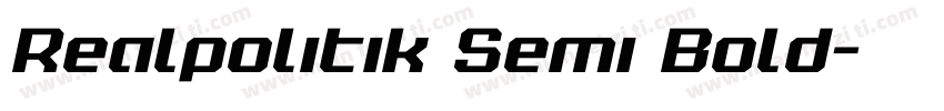 Realpolitik Semi Bold字体转换